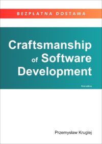 Frontowa okładka książki "Craftsmanship of Software Development" autorstwa Przemysława Krugleja